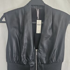 Anthropologie Tommie Faux Leather Dress